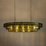 Ghiaccio Oval Chandelier