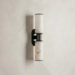 Harlin Double Sconce in Alabaster Bronze