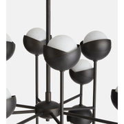 Seed Chandelier, Blackened Brass