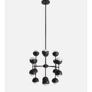 Seed Chandelier, Blackened Brass