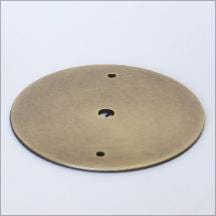 6-Inch Round Brass Flush Mount Back Plate