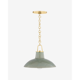 Pottersville Pendant — Artisan Ceramic Hanging Light with Rustic Warm Downlight