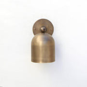 Adjustable Brass Dome Wall Sconce