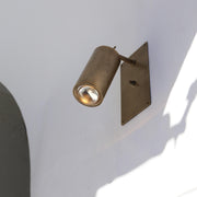 Adjustable Brass Wall Spotlight