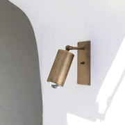 Adjustable Brass Wall Spotlight