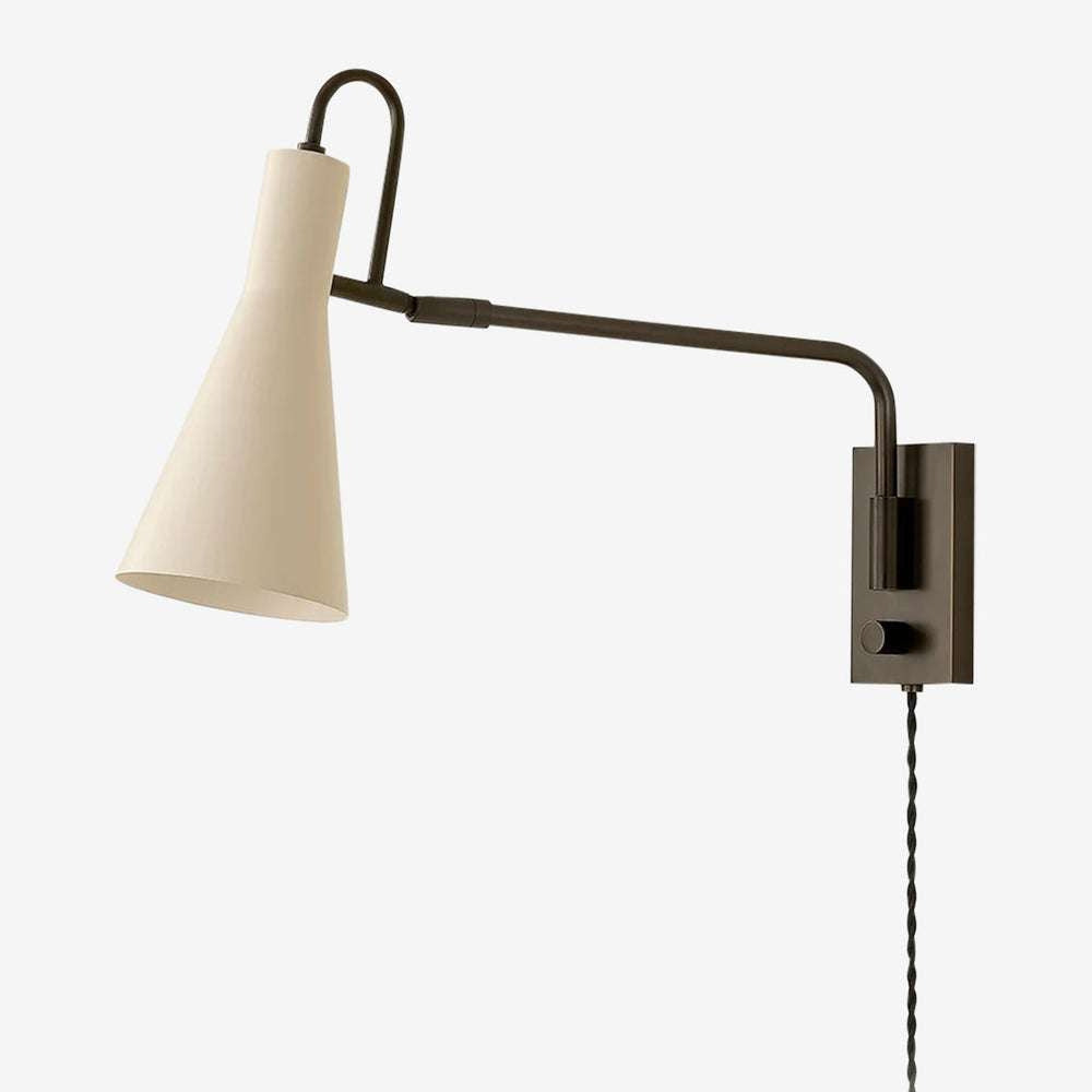 adjustable-bronze-wall-sconce-with-bisque-steel-shade-01