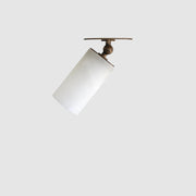 Adjustable Ceiling Spotlight with Alabaster Cylinder Shade