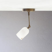 Adjustable Ceiling Spotlight with Alabaster Shade