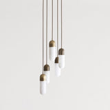 Alabaster Capsule Cluster Pendant