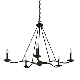 Atherton Forged Iron Chandelier