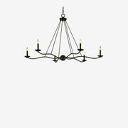 Atherton Forged Iron Chandelier 6-Light