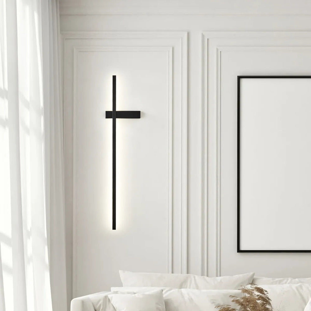LED Black Long Strip Flush Mount Modern Wall Sconces