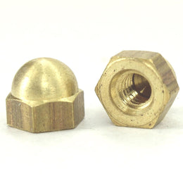 Brass Acorn Screw Finials for Light Fixtures, Set of Eight