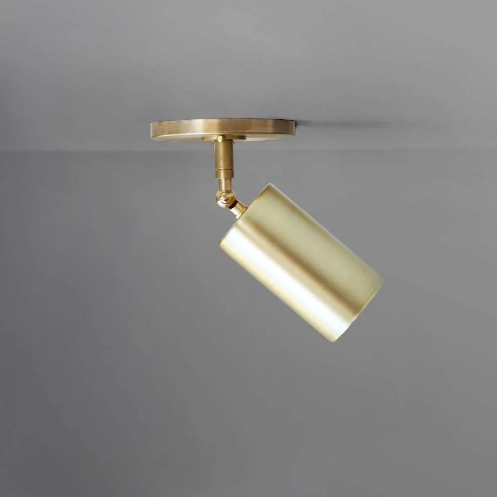 Modern Individual Swivels Unit Brass Ceiling Spot Lights