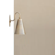 Brass Cone Shade Wall Sconce