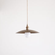 Brass Coolie Shade Kitchen Island Pendant