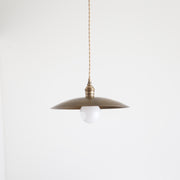 Brass Coolie Shade Kitchen Island Pendant