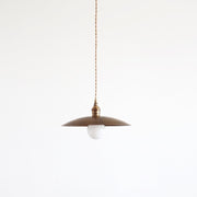 Brass Coolie Shade Kitchen Island Pendant
