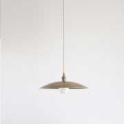 Brass Coolie Shade Kitchen Island Pendant