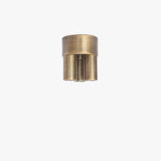 Brass Cylinder Flush Mount Ceiling Light