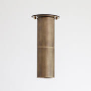 Brass Cylinder Flush Mount Ceiling Spotlight