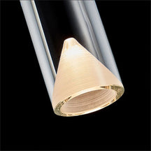 Brass Clear Crystal Shade Cylinder Modern Wall Lighting