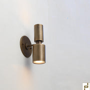 Brass Cylinder Wall Sconce