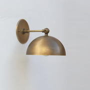 Brass Dome Shade Wall Sconce