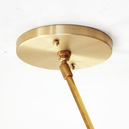Brass Sloped Ceiling Adapter for Down Rod Fixtures
