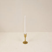 Brass Taper Candle Holder with Turned Stem