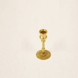 Brass Taper Candle Holder with Turned Stem