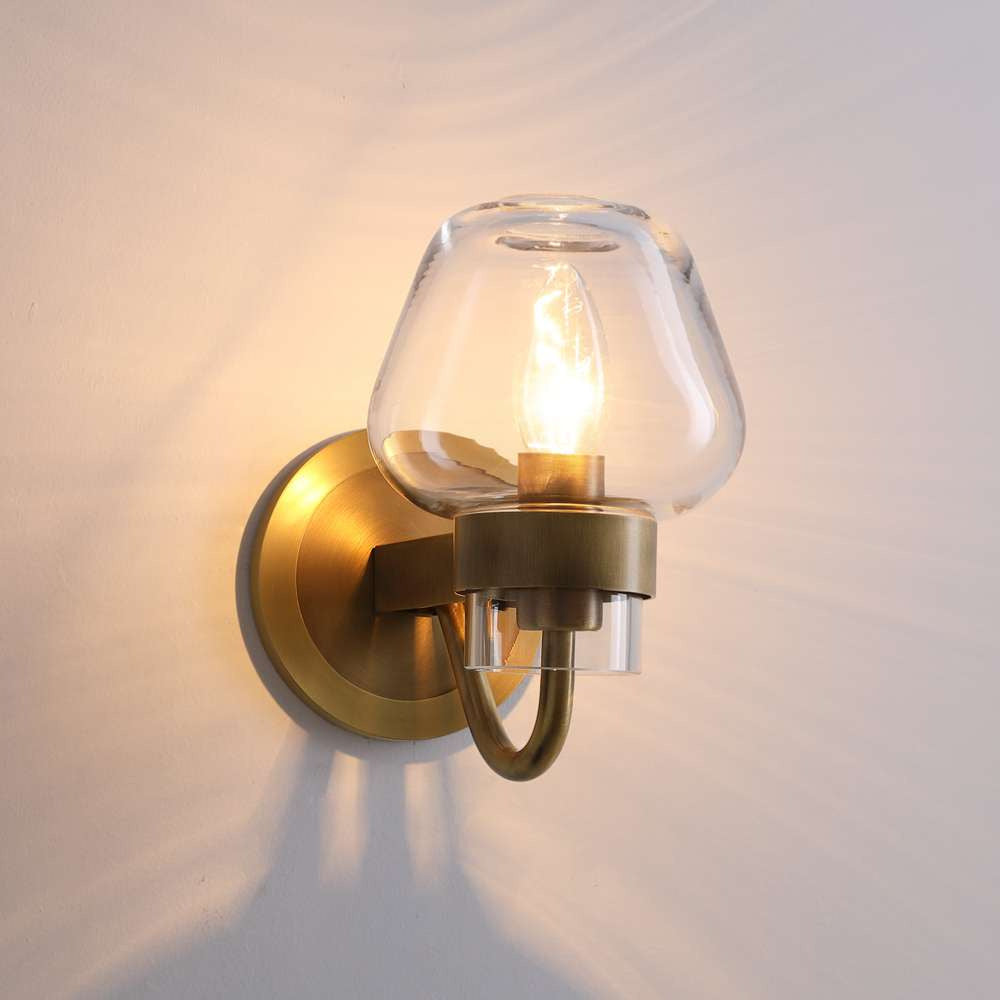clear-glass-wall-sconce-in-brass-one-or-two-lights-1