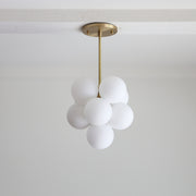 Clustered Glass Globe Ceiling Light