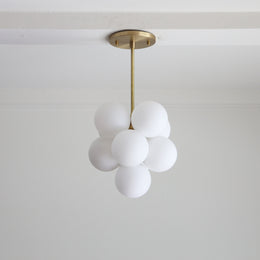 Clustered Glass Globe Ceiling Light