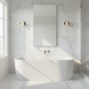 Compact Alabaster Cylinder Wall Sconce