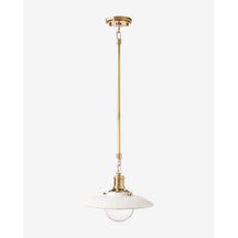 White Ceramic Shade Flush Mount Light - View 5