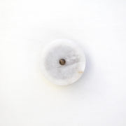 Eight-Inch Round Alabaster Disc Wall Sconce