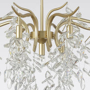 Elegant tiered Crystal Chandelier in Champagne Gold – Modern Crystal Chandelier Design