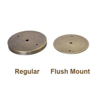 Five-Inch Round Brass Backplate