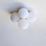 Five-Light Cluster Glass Globe Wall Sconce