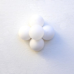 Five-Light Cluster Sconce with Opal Glass Globes