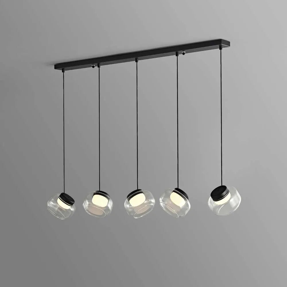 five-light-linear-pendant-with-glass-shades-1
