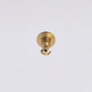 Flared Brass Ceiling Hook for Pendant Cords