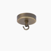 Flat Disc Brass Ceiling Hook for Pendant Cords