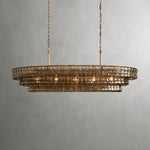 Ghiaccio Oval Chandelier