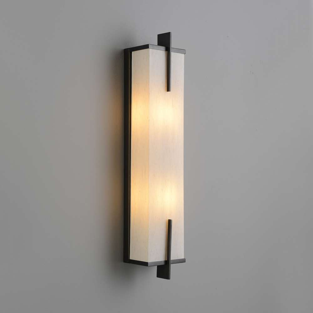 linear-wall-sconce-in-black-marble-with-cloth-shade-1