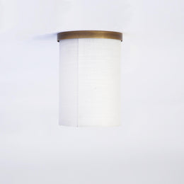 Linen Drum Flush Mount Ceiling Light