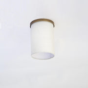 Linen Drum Flush Mount Ceiling Light