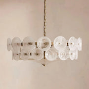 Lorenzo Chandelier, Milky Glass
