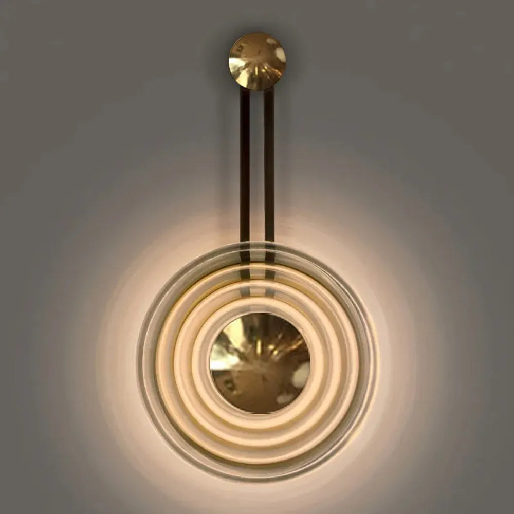 Mid-Century Decorative Round LED Rustic Wall Sconces